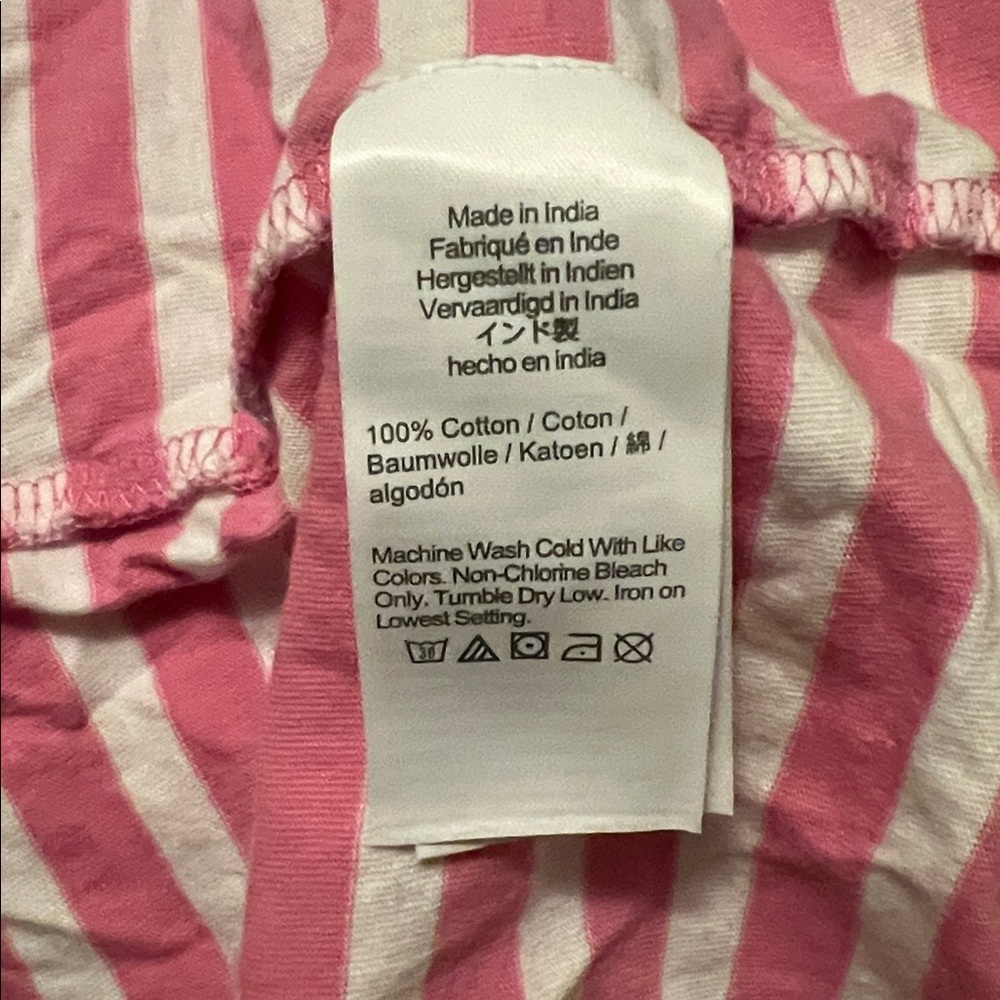 J. Crew Pink and White Striped Pajama Set. Size 2X - Picture 15 of 16